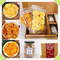 愛花果2020養生禮盒（鳳梨乾160g、蘋果乾140g、甜柿乾160、花旗蔘堅果*2）